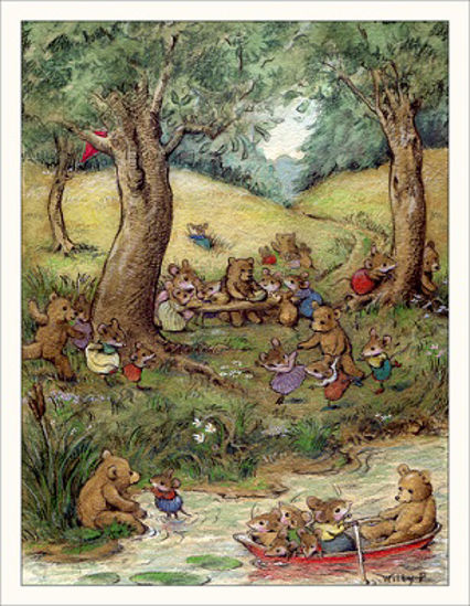 Bear Picnic Note Card by Wee Forest Folk®