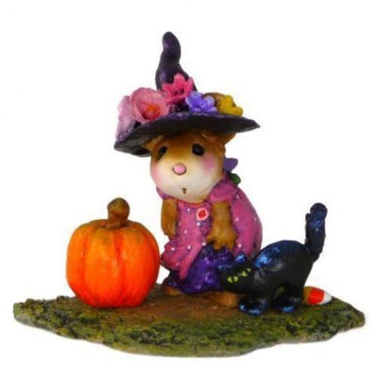 Witchy Hat...Scary Cat M-407a (Pink) by Wee Forest Folk®