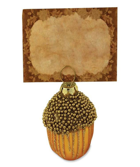 Beaded Acorn Placecard Holder/Ornament by Bethany Lowe Designs