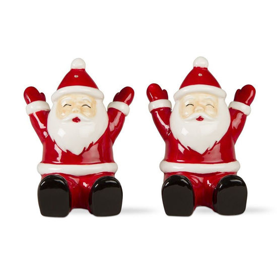 Sitting Joyous Santas Salt & Pepper Shakers by TAG