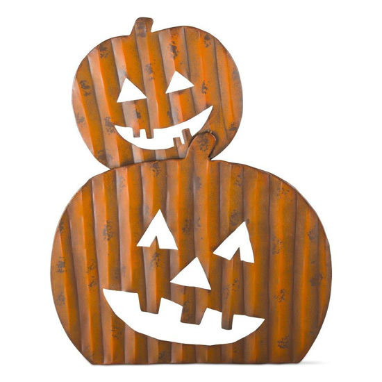 Stacked Pumpkins Iron Front Door Stand by TAG