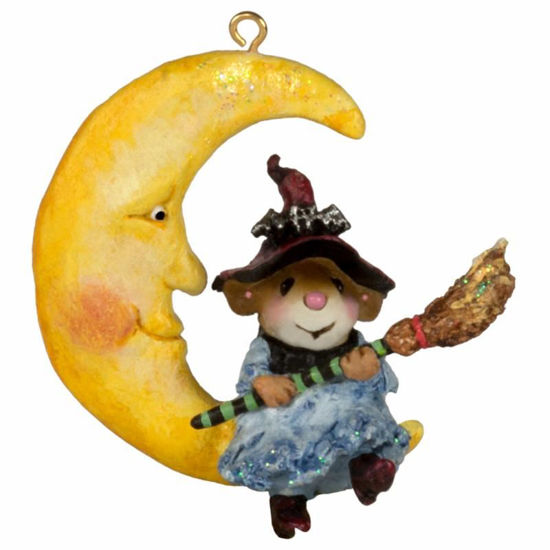 Broom to the Moon! Ornament M-623a by Wee Forest Folk®