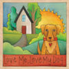 Love is a Four-Legged Word Plaque by Sincerely, Sticks