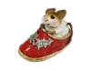 Chris-Mouse Slipper M-166 (Red) by Wee Forest Folk®