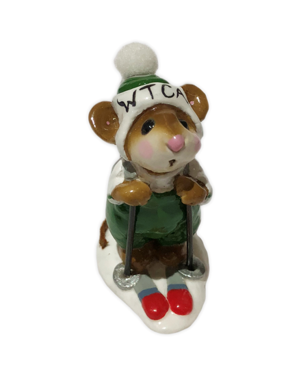Skier Mouse MS-09 (Green Special) by Wee Forest Folk®