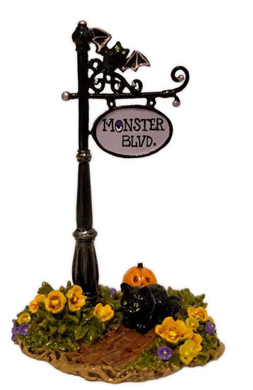 Monster Blvd Sign Post A-49aa by Wee Forest Folk