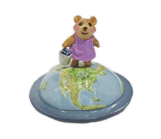 Blueberry Bear Globe A-BRzC (Girl) by Wee Forest Folk®