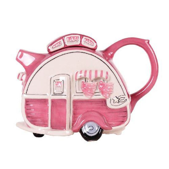 Pink Caravan Teapot by Blue Sky Clayworks