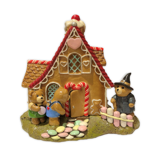 Hansel & Gretel Bears at the Witch's House T-11 by Wee Forest Folk®