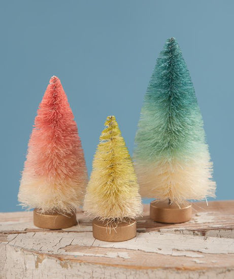 Mini Spring Ombre Trees Set by Bethany Lowe Designs