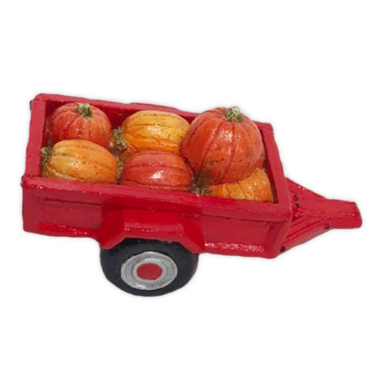 Cart with Pumpkins (red) for Habitat Hideaway