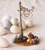 Bunny Trail Sign Post A-49c by Wee Forest Folk®