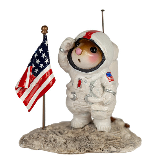 Moon Mouse Salute M-078a by Wee Forest Folk
