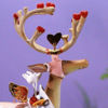 Dash Away Cupid Ornament by Patience Brewster
