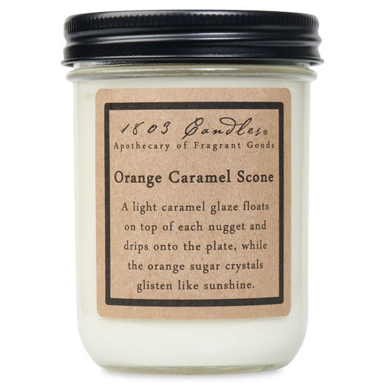Orange Caramel Scone Jar by 1803 Candles