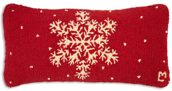 Snow Flake Hooked Pillow by Chandler 4 Corners