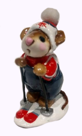 Skier Mouse MS-09 (Snowflake) by Wee Forest Folk®