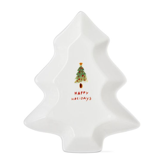 Whimsy Holiday Tree Shaped Dish Large by TAG