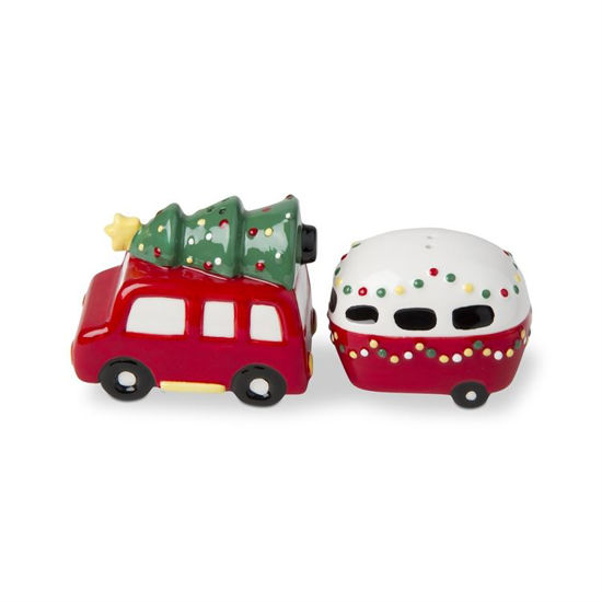 Whimsy Holiday Camper and Car Salt & Pepper Shakers Set by TAG