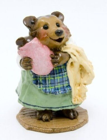 Grandmother Bear with Baby BB-13 (Pink Plaid Special) by Wee Forest Folk®