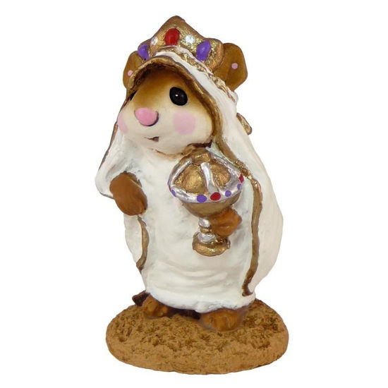 white Wee Forest Folk M-121b Wise Man with Robe 