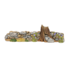 Rock Wall with Purple Flowers Displayer for Habitat Hideaway