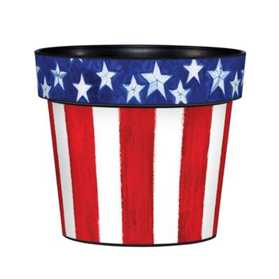 Stars and Stripes Forever 6" Art Pot by Studio M