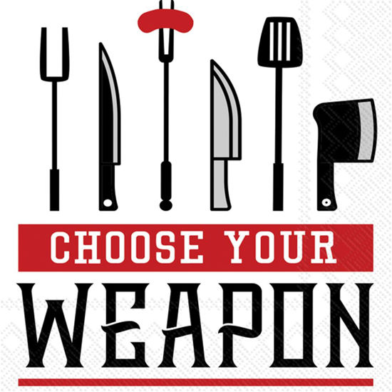 Choose Your Weapon Luncheon Napkin by Boston International