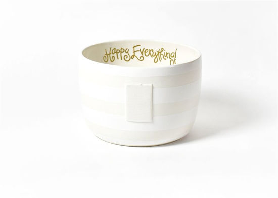 White Stripe Entertaining Big Bowl by Happy Everything!™