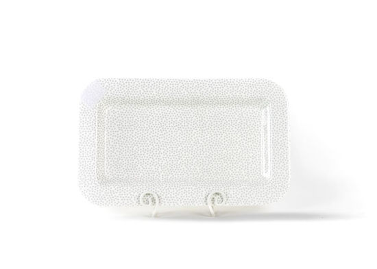 Stone Small Dot Mini Entertaining Rectangle Platter by Happy Everything!™