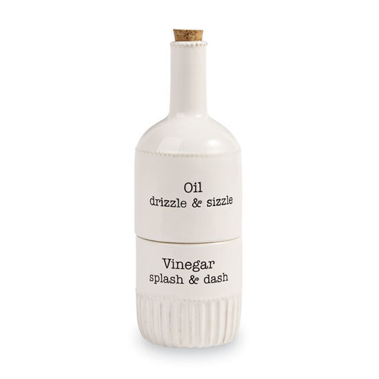 Circa Stacked Oil & Vinegar Set by Mudpie