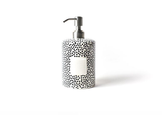 Black Small Dot Mini Cylinder Soap Pump by Happy Everything!™
