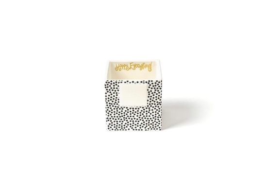 Black Small Dot Mini Nesting Cube Small by Happy Everything!™