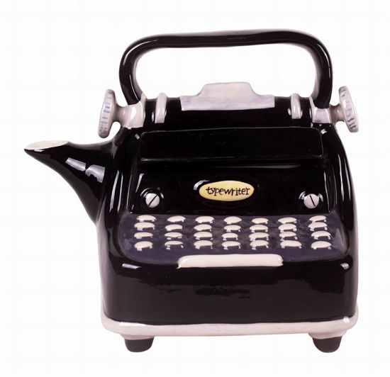 Black Typewriter Teapot by Blue Sky Clayworks