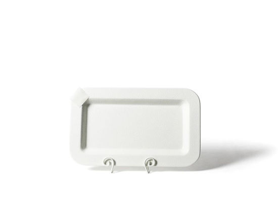 White Small Dot Mini Entertaining Rectangle Platter by Happy Everything!™