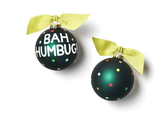 Bah Humbug Glass Ornament by Coton Colors