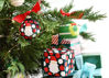 Ho Ho Ho Santa Glass Ornament by Coton Colors