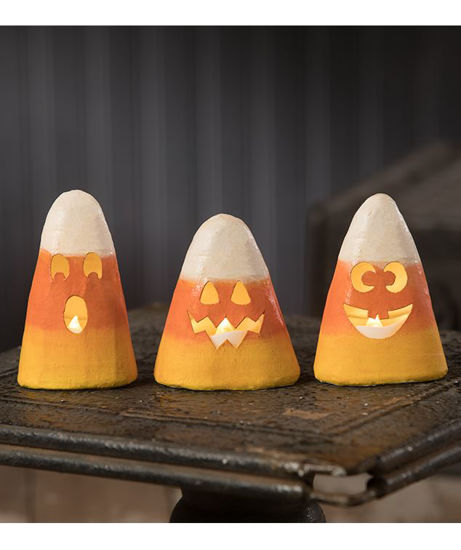 Candy Corn Luminary Set by Bethany Lowe Designs