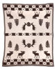 Moose Crossing Reversible Cotton Knit Blanket by Chandler 4 Corners