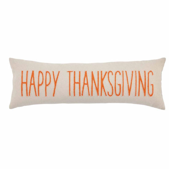 Happy Thanksgiving Washed Canvas Pillow by Mudpie