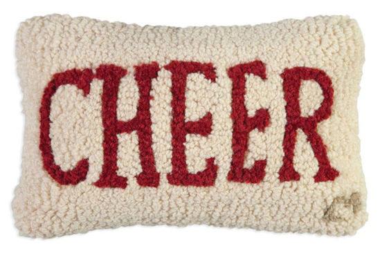 Cheer Hooked Pillow by Chandler 4 Corners