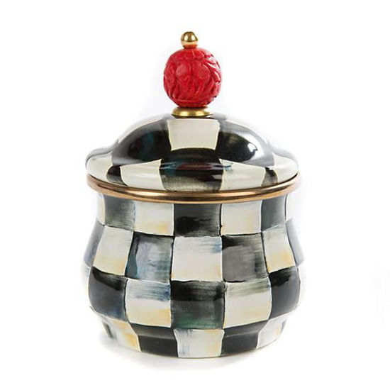 Courtly Check Enamel Lid Sugar Bowl by MacKenzie-Childs