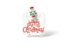 White Small Dot Happy Christmas Mini Square Platter by Happy Everything!™