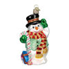 Candy Cane Snowman by Old World Christmas