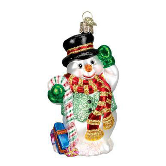 Candy Cane Snowman by Old World Christmas