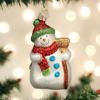Snowman with a Broom Ornament by Old World Christmas