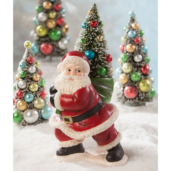 Merry & Bright Santa with Tree by Bethany Lowe