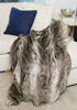 Grey Rabbit Faux Fur Throw by Donna Salyers Fabulous Furs