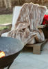 Champagne Mink Faux Fur Throw by Donna Salyers Fabulous Furs