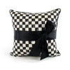 Courtly Check Sash Pillow - Black by MacKenzie-Childs